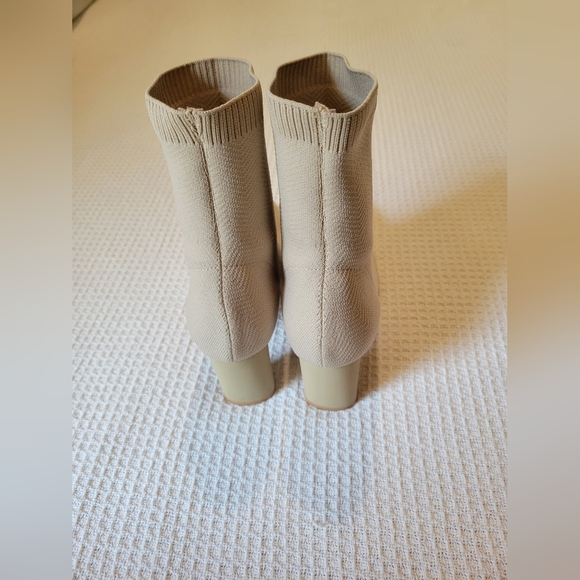 Elegant Tan Sock  Boots - Picture 3 of 9